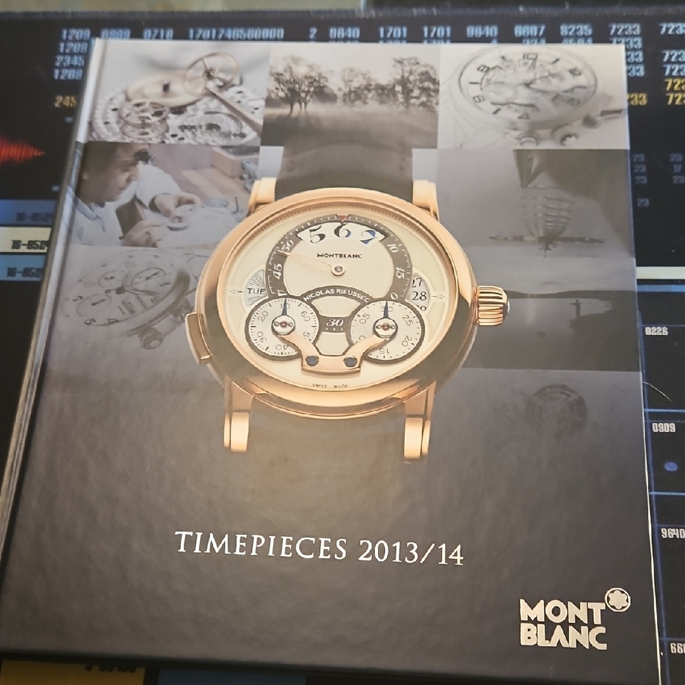 Montblanc Rose Gold and Black Dial Watch